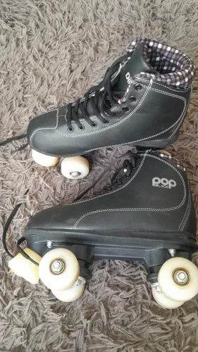 Patins Roller Quad Pop Black Tam 37