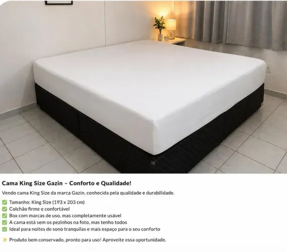 Cama king size gazim