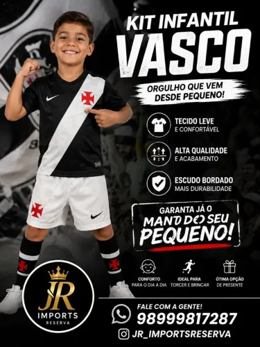 Kit infantil do Vasco 2026