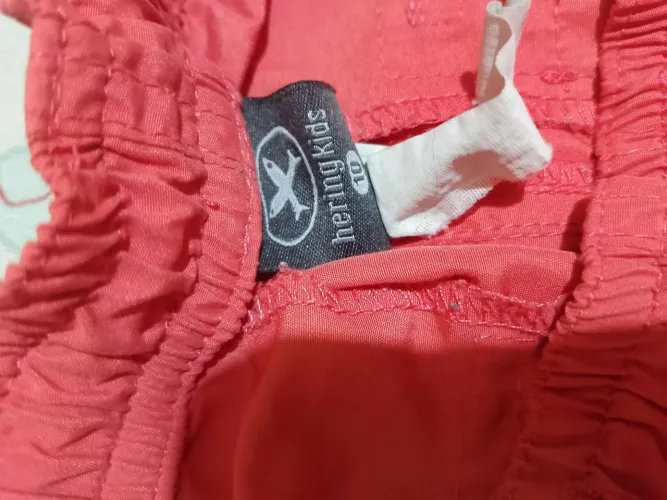 short infantil menino 10 anos laranja 