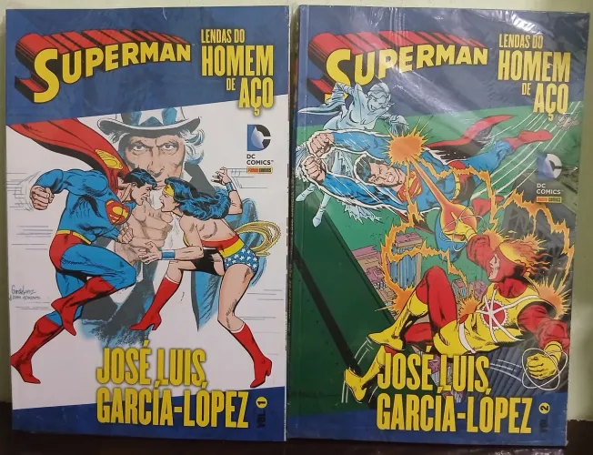 SUPERMAN A LENDA DO HOMEM DE AÇO VOL 1 E 2 GARCIA LOPEZ