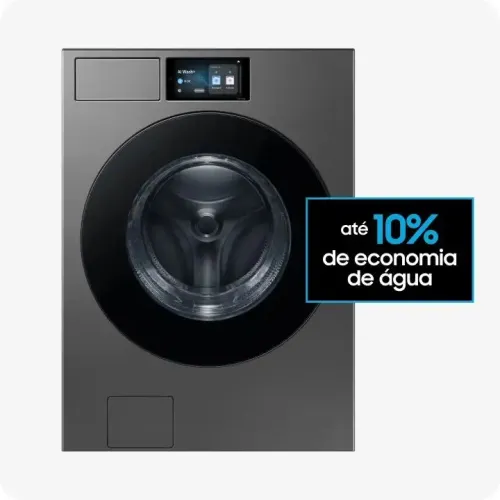Lavadora Samsung Bespoke 20kg Wi-Fi Nova Nota Motor Digital Inverter WF90F Inox 220V