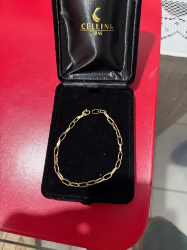Pulseira Tijolinho - ouro 18k