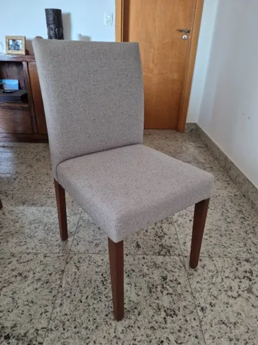 Conjunto de 4 Cadeiras de Jantar com Capa Protetora - Conjunto 1 de 2