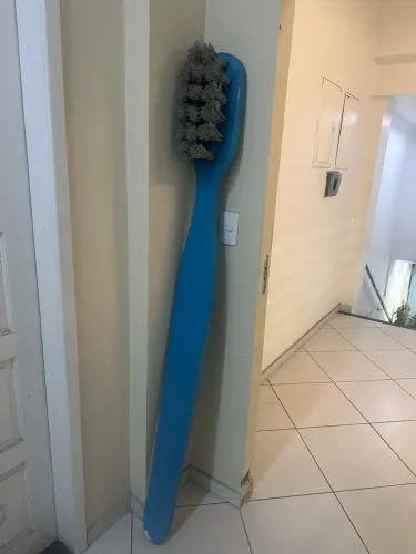 Escova gigante decorativa