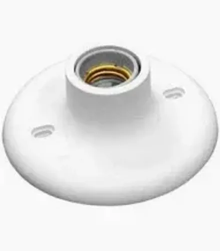 Bocal para Lâmpada Plafon e 27 porcelana Perlex