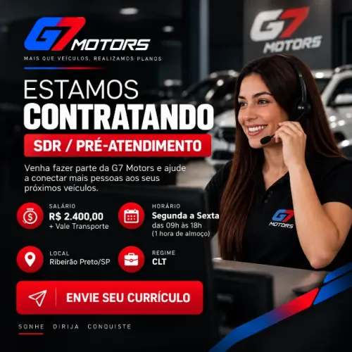SDR / Pré-Atendimento Comercial - G7 Motors