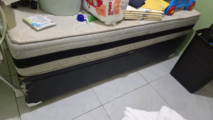 Base Baú para cama de solteiro box