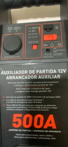 Auxiliar de partida 12v 500A