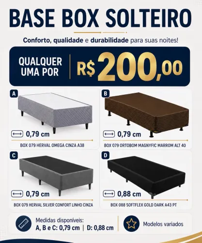 Base de box solteiro 