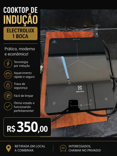 Cook top indução Eletrolux