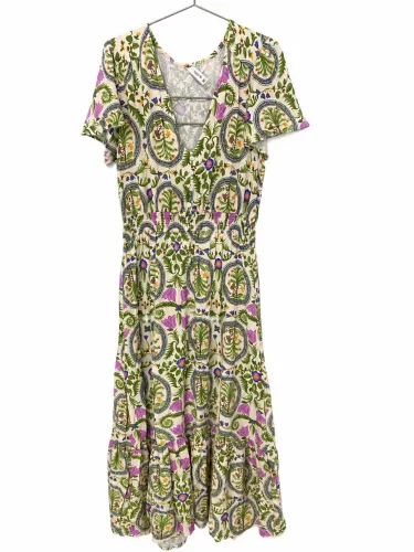 Vestido longo midi floral