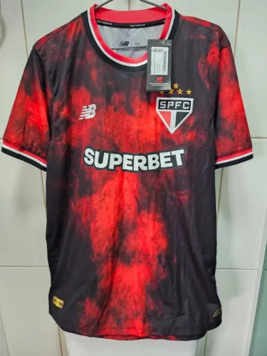 Camisa New Balance São Paulo SPFC 2024 Third Comemorativa Torcedor tam G MT830486