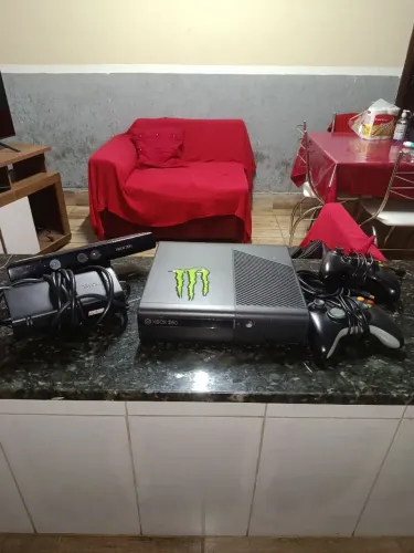 XBOX 360 RGH COMPLETO DESBLOQUEADO COM KINECT