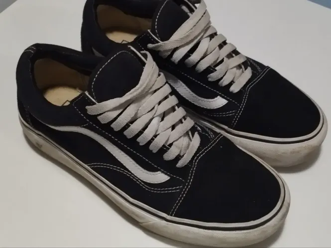 Tênis Vans Old Skool Plataforma Black White