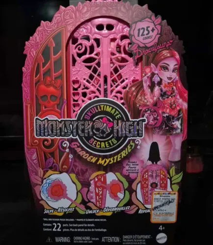 Monster High Draculaura Skulltimate Secrets 5 com Acessórios e Roupas