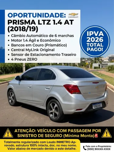 Chevrolet Prisma Sed. LTZ 1.4 8V Flexpower 4P Aut. 2019