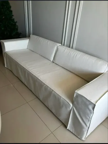 SOFÁ SACARO 2,50m Saccaro - LINHO IMPERMEÁVEL | ALTO PADRÃO | EXCELENTE ESTADO