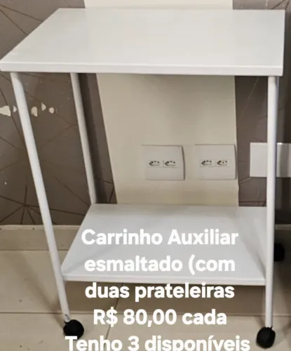 Carrinho Auxiliar Esmaltado