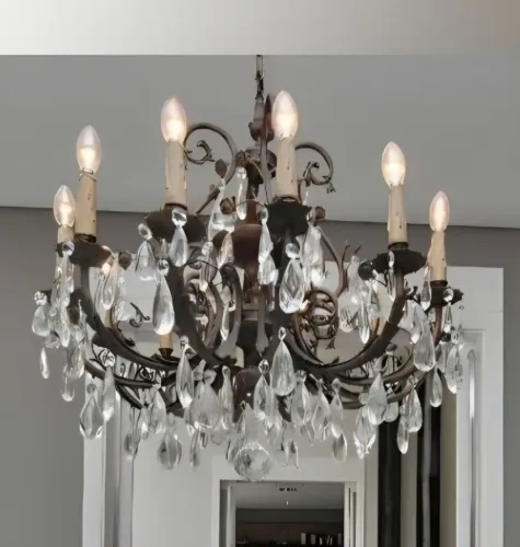 Lustre antigo 100% em bronze