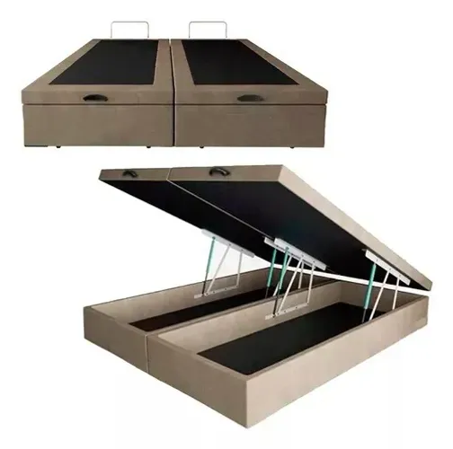 cama box bau bipartido queen size