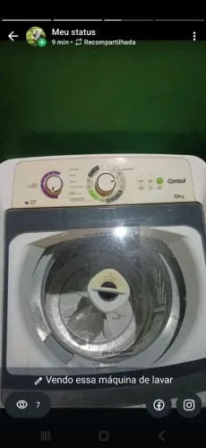 Vendo uma máquina de lavar 12 kg