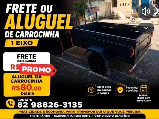 Frete ou Aluguel de carrocinha