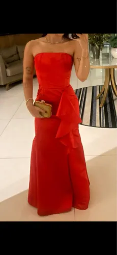 Vestido vermelho casamento