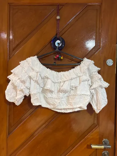 Blusa branca ciganinha M
