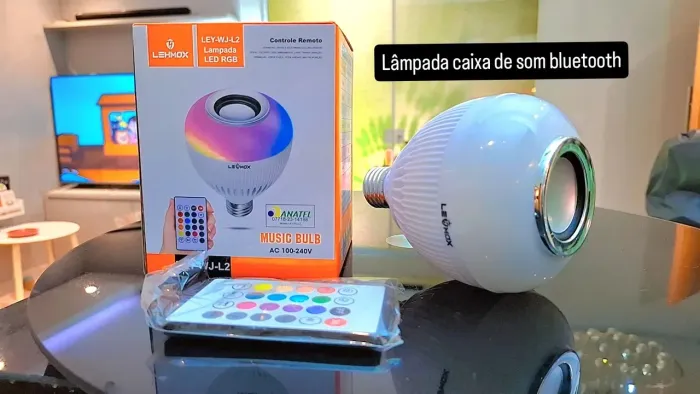 Lâmpada caixa de som bluetooth 