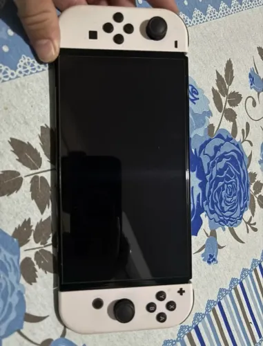 Nintendo Switch oled + película de tela + sd card + bag para transportar