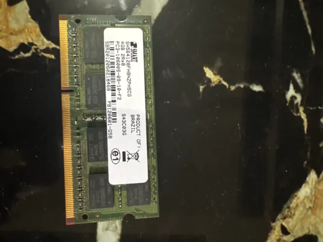 Memória Ram Notebook 4gb 1x4gb Smart 1600mhz Pc3l-12800s