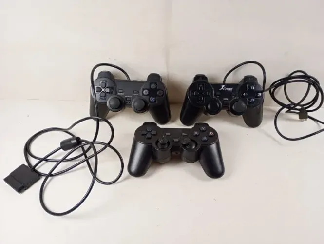 Lote 3 Controles para Retirada de Peças / Conserto (PS2 e PC)