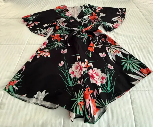 Macaquinho Floral Pop Me Tam. M - Leve e Feminino | R$22