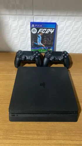 Ps4 slim completo com 1 jogo