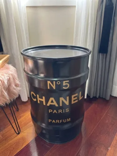 Tambor Decorativo - Chanel Dourado
