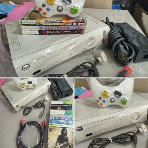 Xbox 360 branco HD 120gb excelente estado