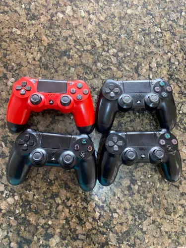 Lote controle ps4 ( 4 unidades ) sem teste