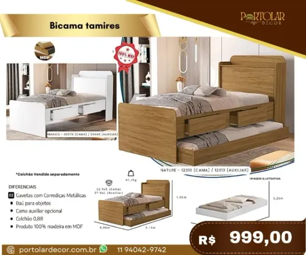 Bicama Tamires, a pronta entrega 