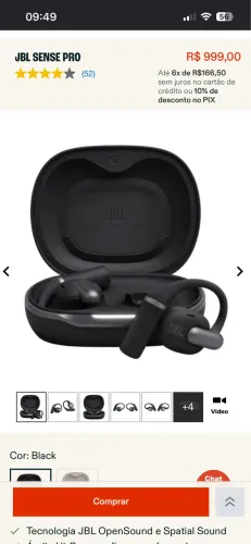 Fone JBL Sense Pro, TWS