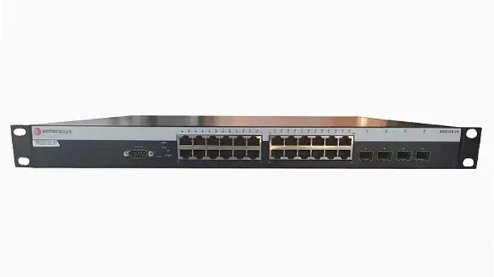 Switch Enterasys Networks B2G124-24T 24 portas Gigabit Layer 2 gerenciável