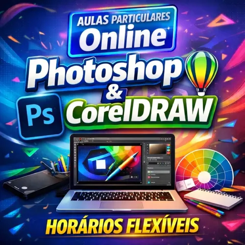  Aula particular de Corel Draw e/ou Photoshop online professor de Corel