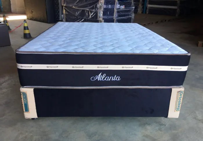 Cama box d28 casal semi ortopedica ate 10x sem juros