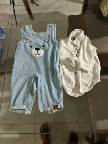 Macacão Bebê Tamanho P 100% Algodão