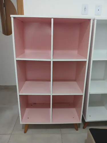Armário multiuso rosa 1,30×70×38