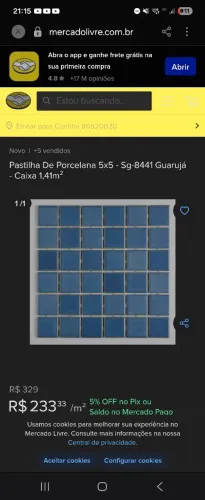 O-P-O-R-T-U-N-I-D-A-D-E Pastilha de porcelana 5x5 guaruja