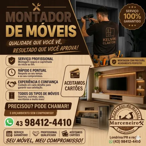 Montador de móveis profissional