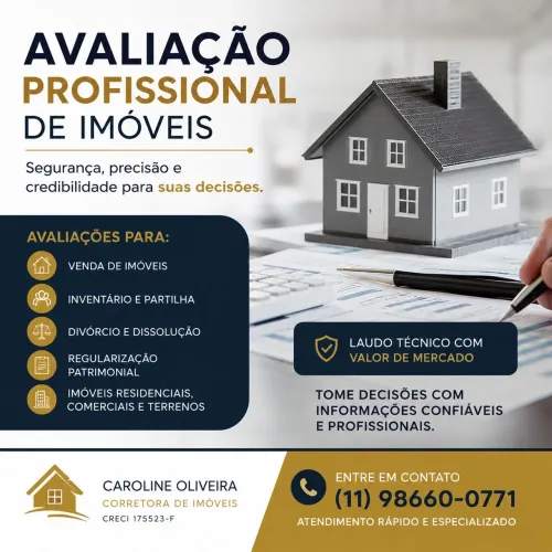 AVALIAÇÃO DE IMÓVEIS 