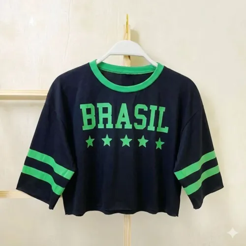Cropped Oversized Brasil