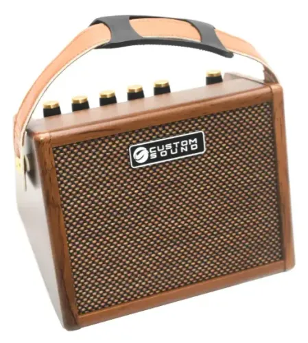Mini Amplificador Custom Sound Para Violão Mini 15 Bluetooth